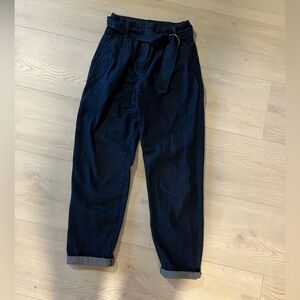 Forever 21 Women Dark Blue High-Rise Jeans